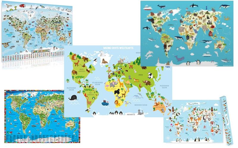 Kinder Weltkarte