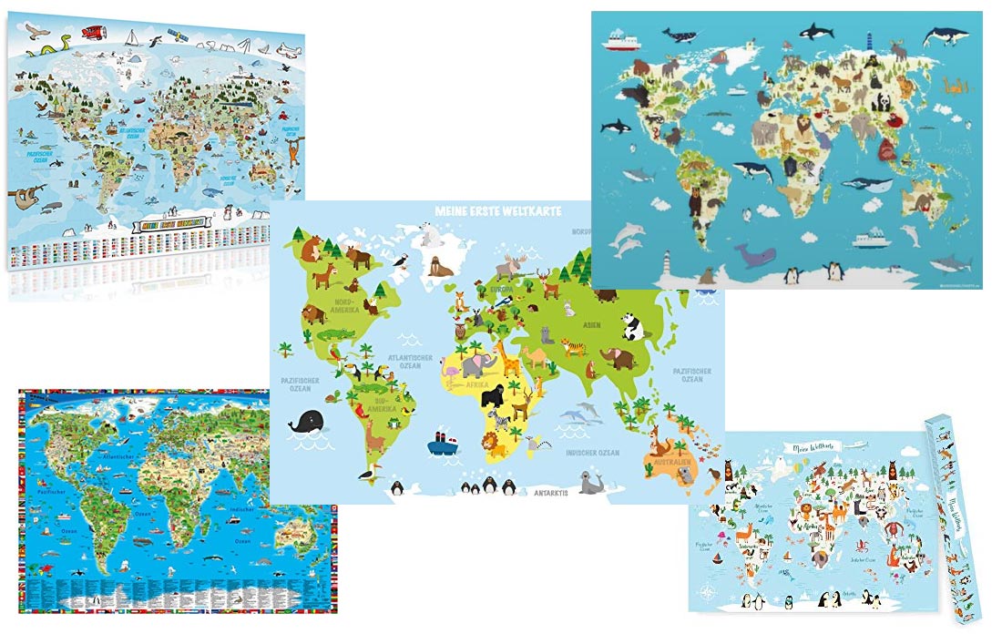 Kinder Weltkarte